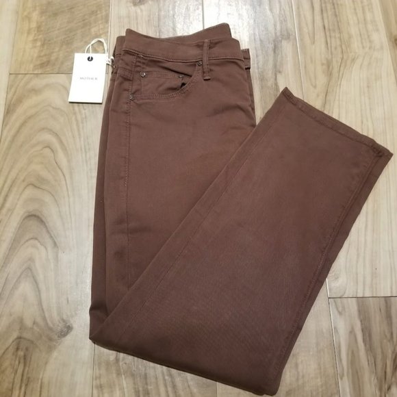 NWT Mother Jeans The Loosey in Touch And Go Brown Beauty Womens Button Fly 31x27 - Picture 3 of 14